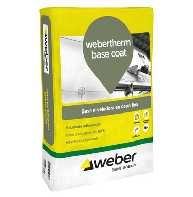 Weber therm base coat gris x 25 kg.